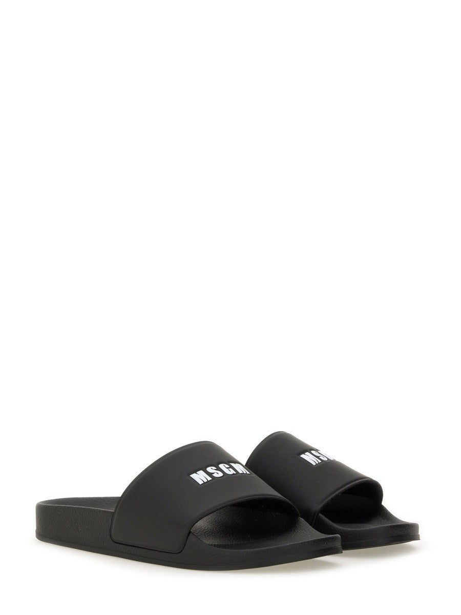 msgm SLIDE SANDAL WITH LOGO