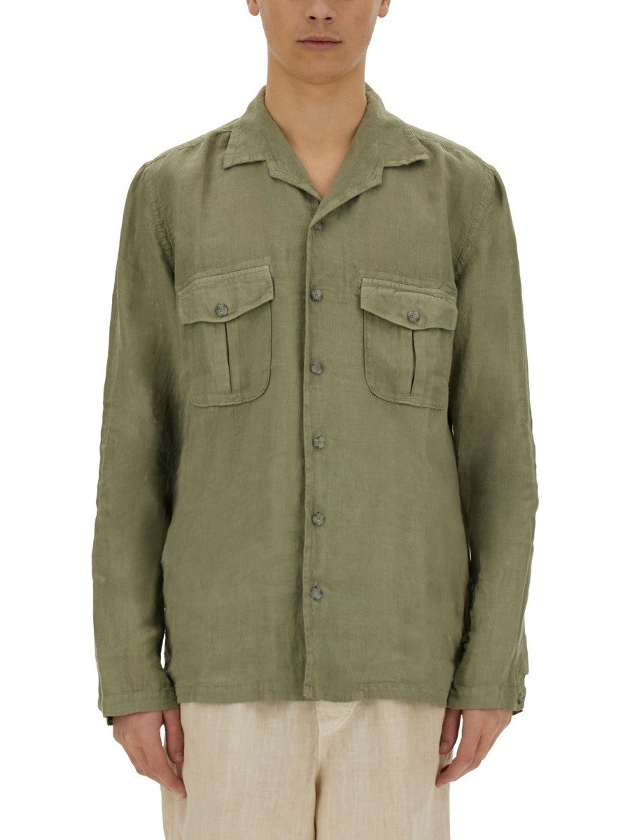 120% LINO SLIM FIT SHIRT