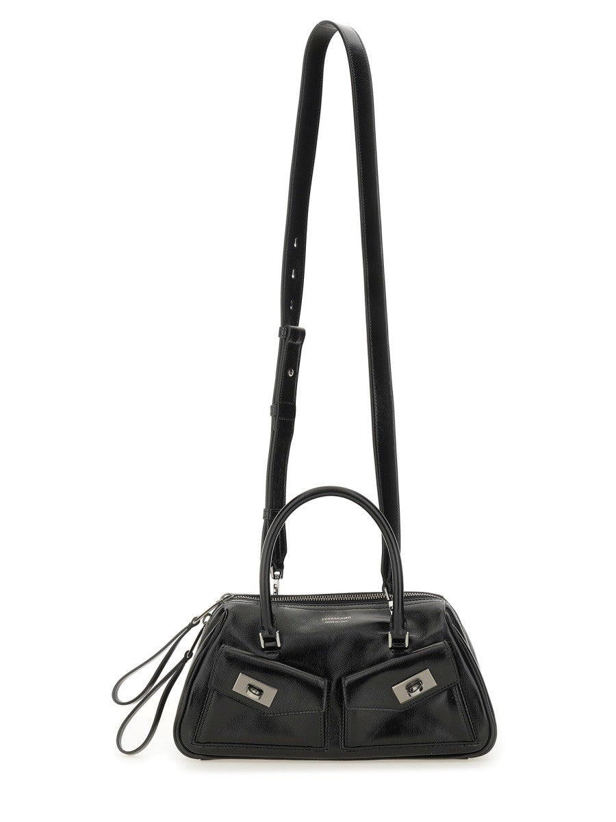 Ferragamo SMALL "BOWLING MULTIPOCKET" BAG