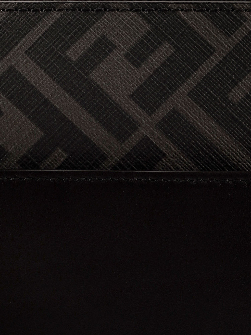 Fendi Squared FF leather clutch