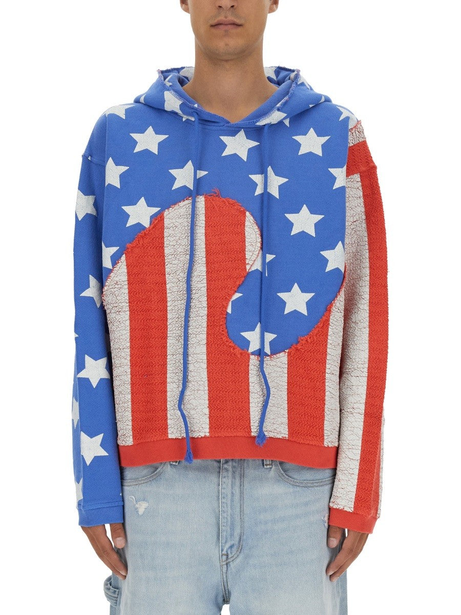 ERL "STARS AND STRIPES SWIRL" SWEATSHIRT