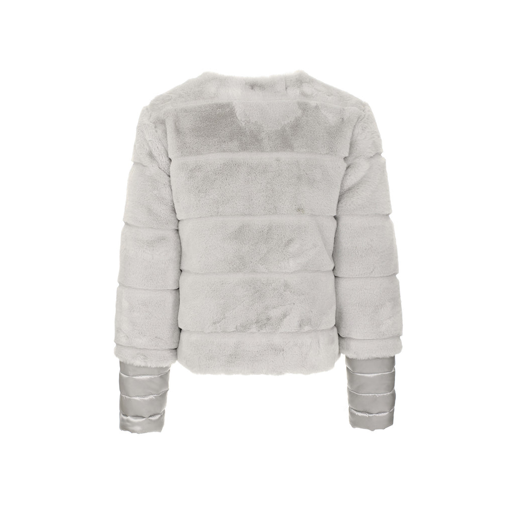 Maison Espin Woman Grey Jackets