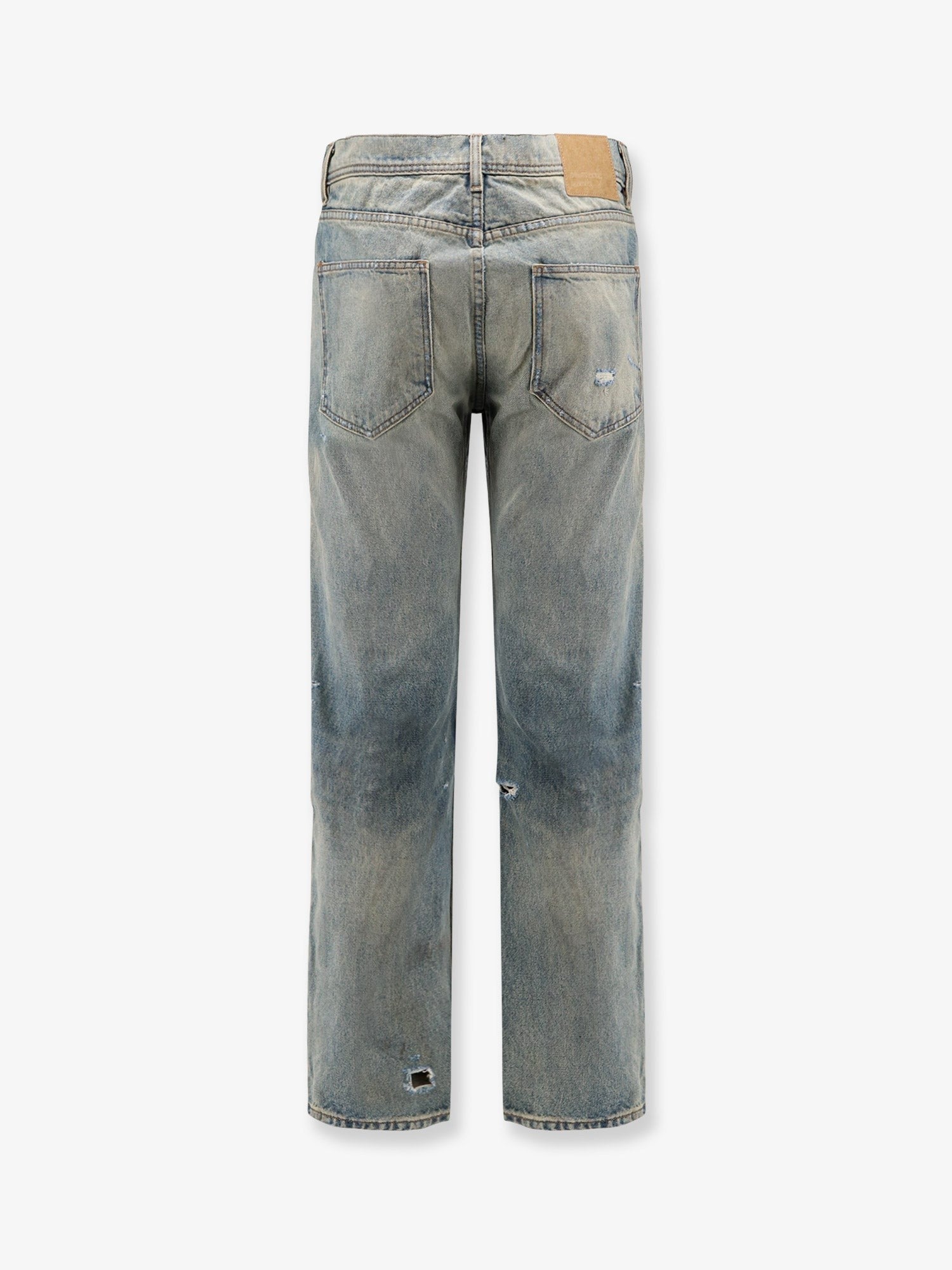 ENFANTS RICHES DEPRIMES Straight leg jeans with destroyed effect