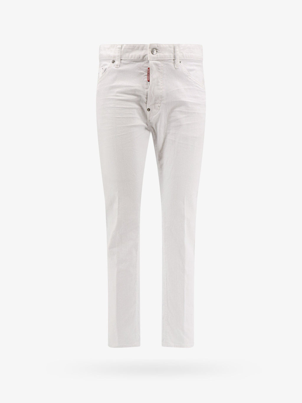 Dsquared2 Stretch cotton trouser with white bull tag