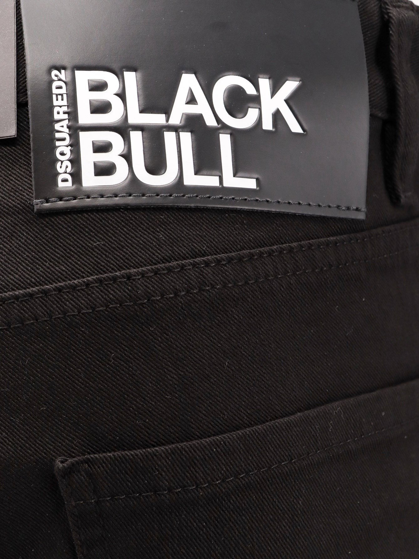 Dsquared2 Stretch cotton trouser with white bull tag