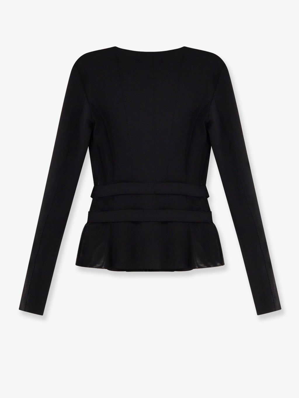 Elisabetta Franchi Stretch fabric top with metal details