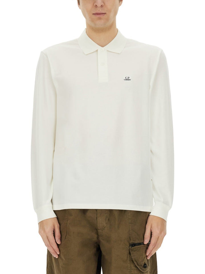 C.P. COMPANY STRETCH PIQUE POLO SHIRT
