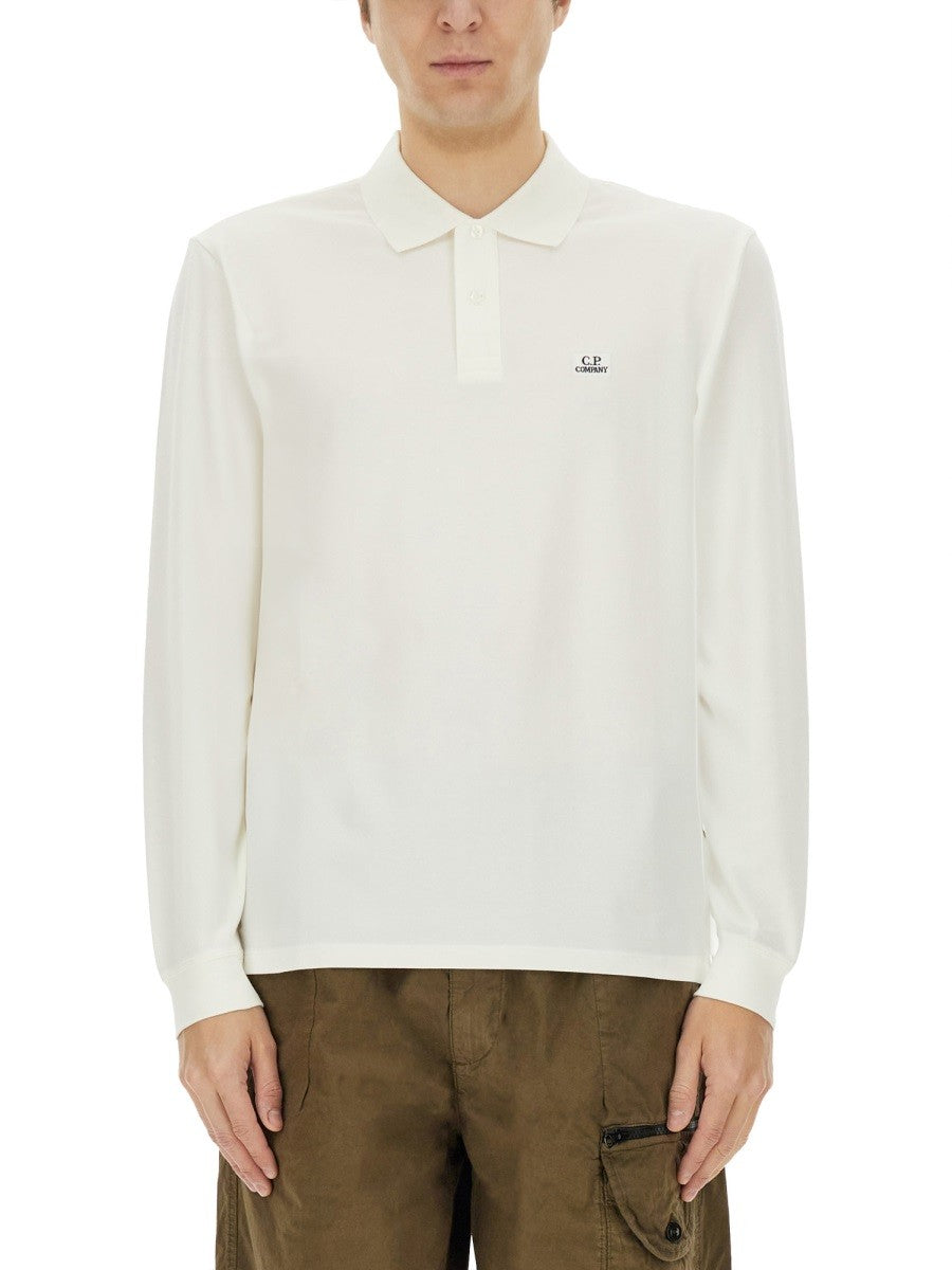 C.P. COMPANY STRETCH PIQUE POLO SHIRT
