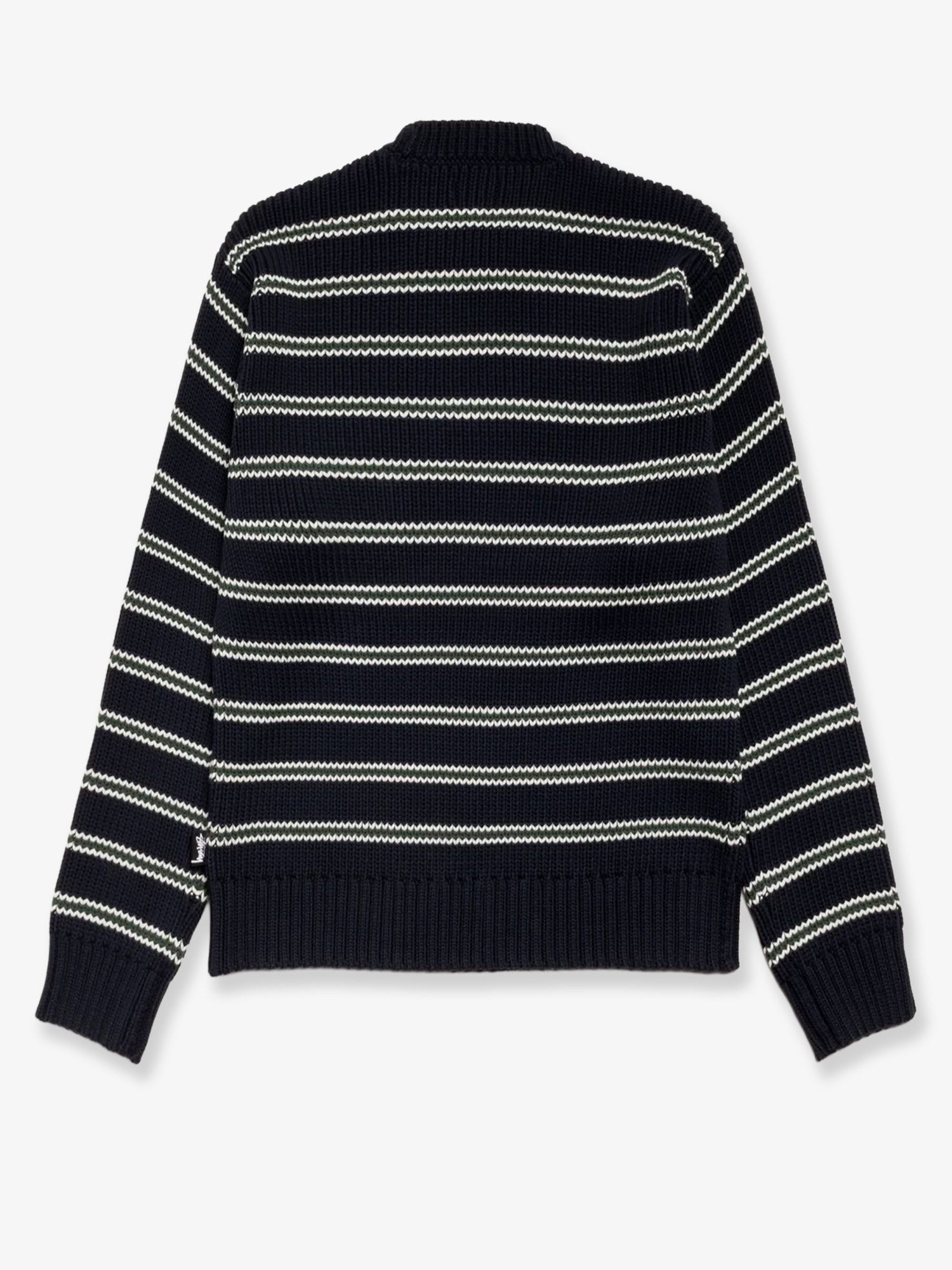 STUSSY Stripe Crew cotton blend sweater