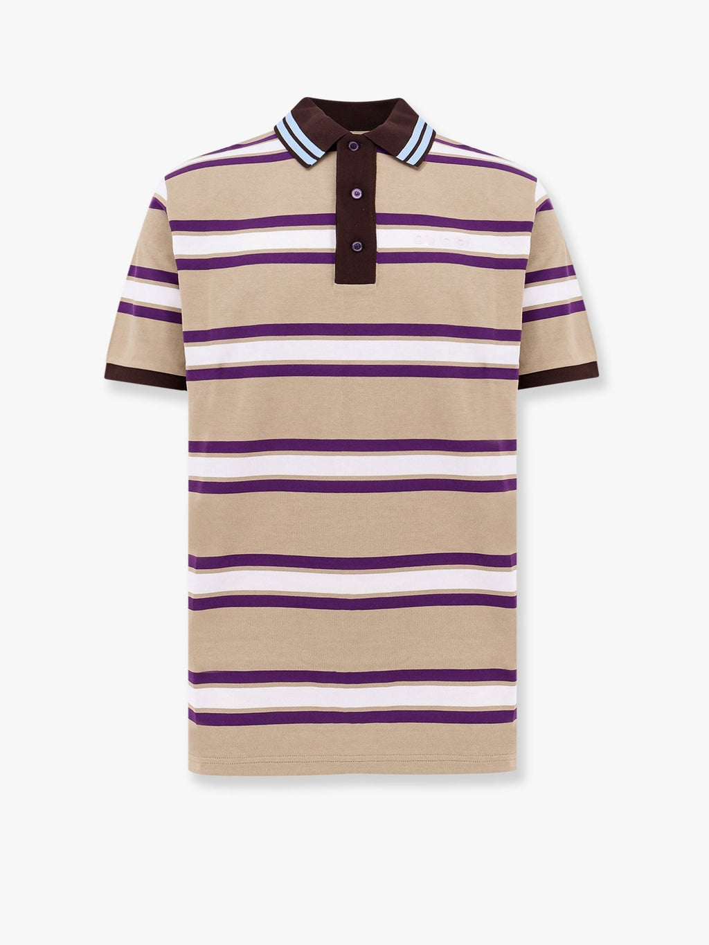 Gucci Striped cotton polo shirt