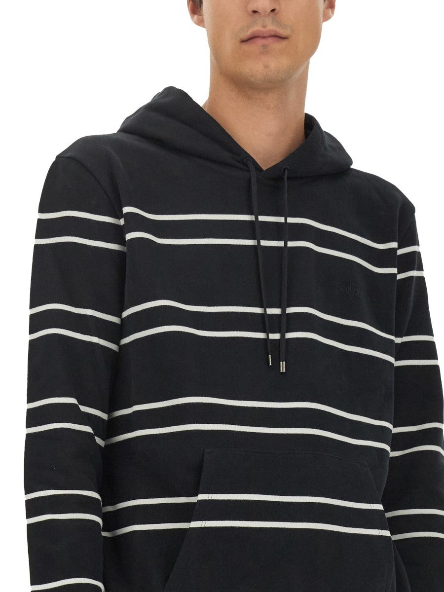 Saint Laurent STRIPED SWEATSHIRT