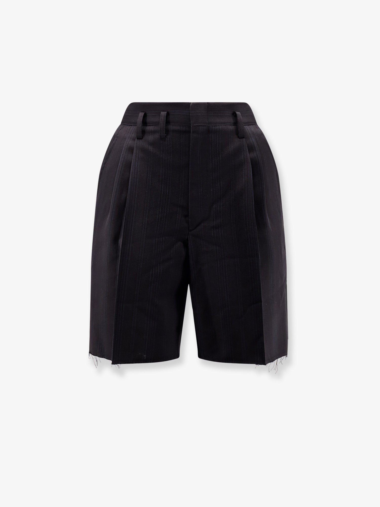 Maison Margiela Striped virgin wool shorts