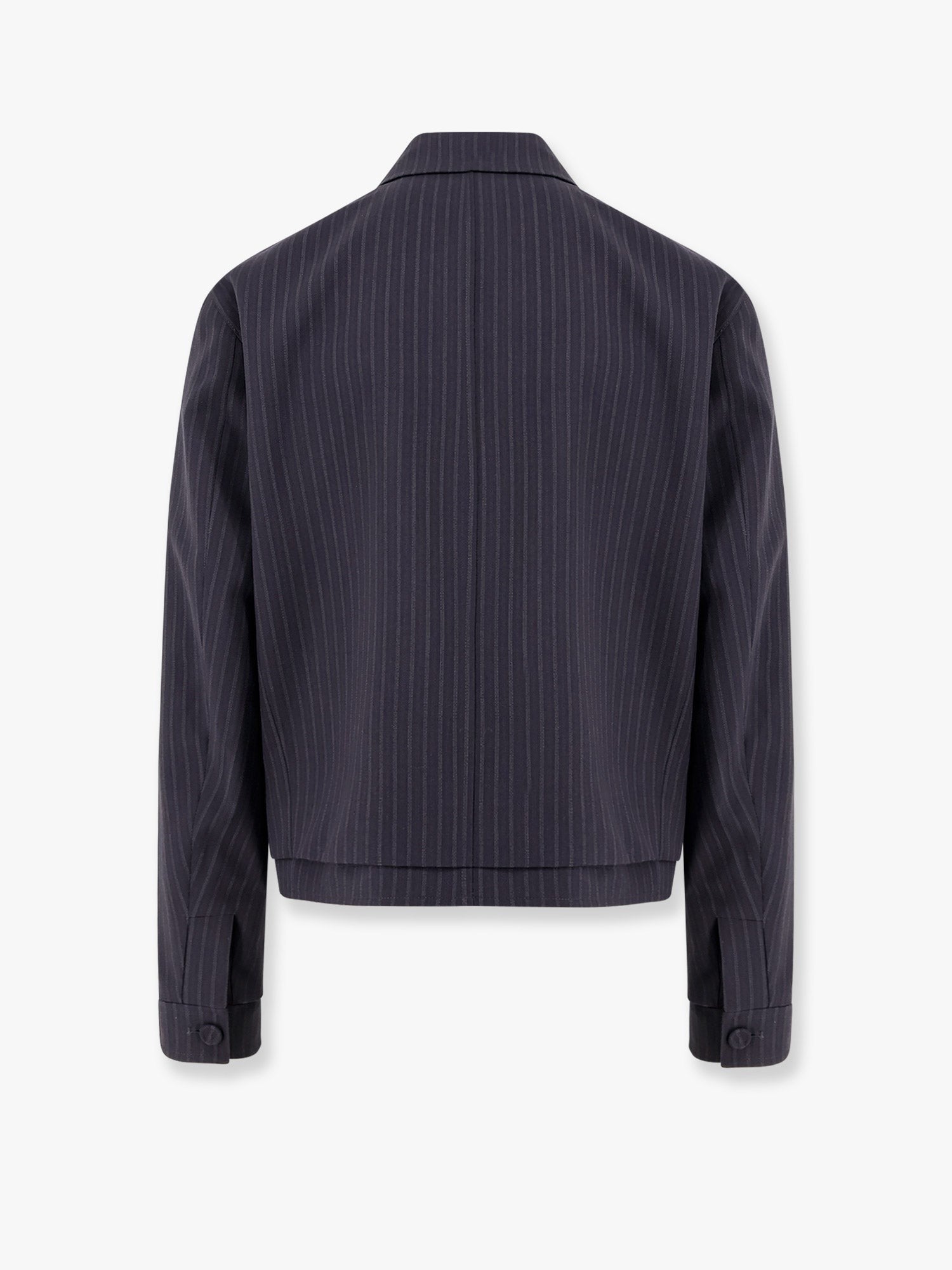 Dior Striped wool blazer with semi-french collar