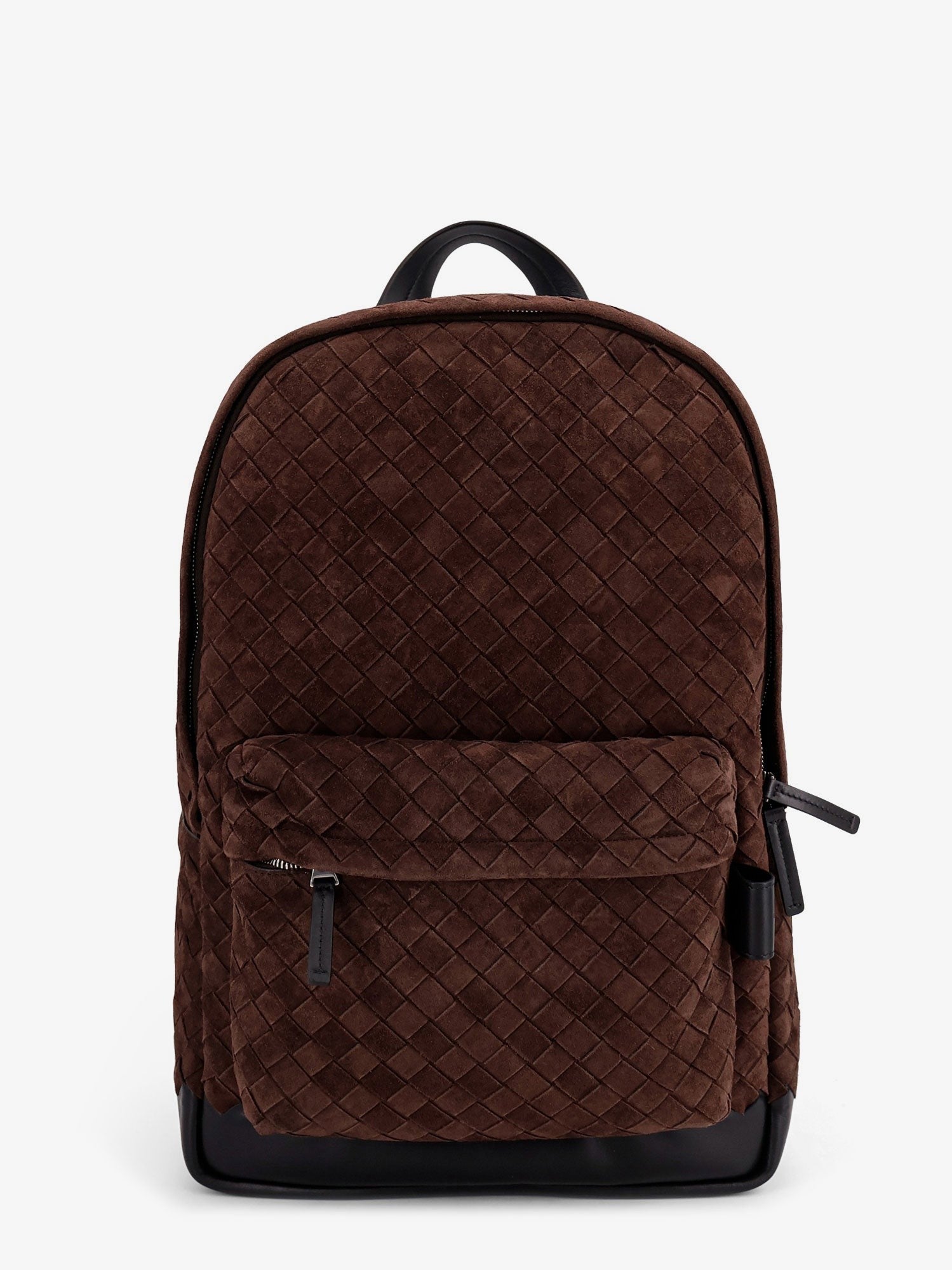 Bottega Veneta Suede backpack with Intrecciato motif