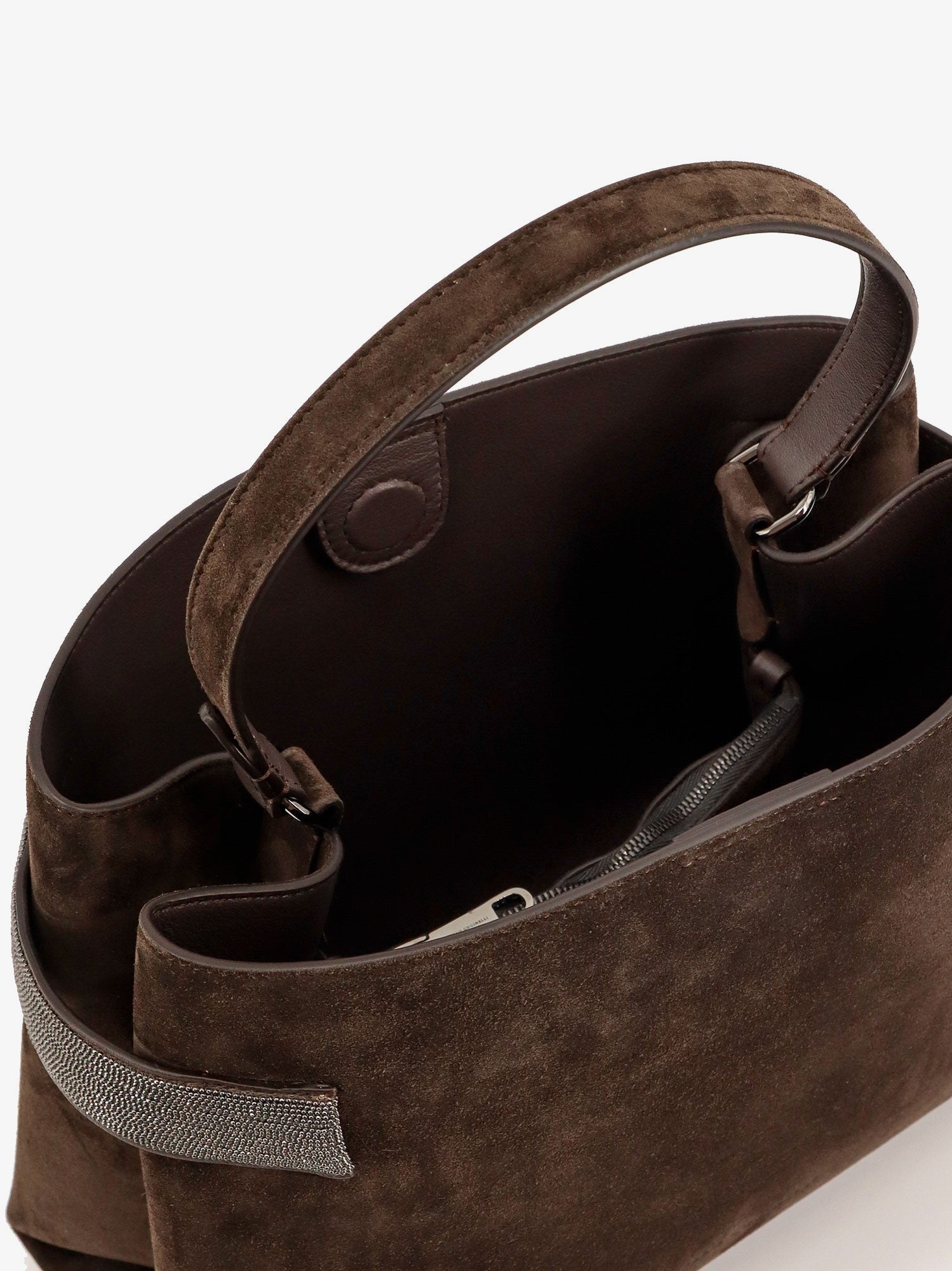 Brunello Cucinelli Suede shoulder bag