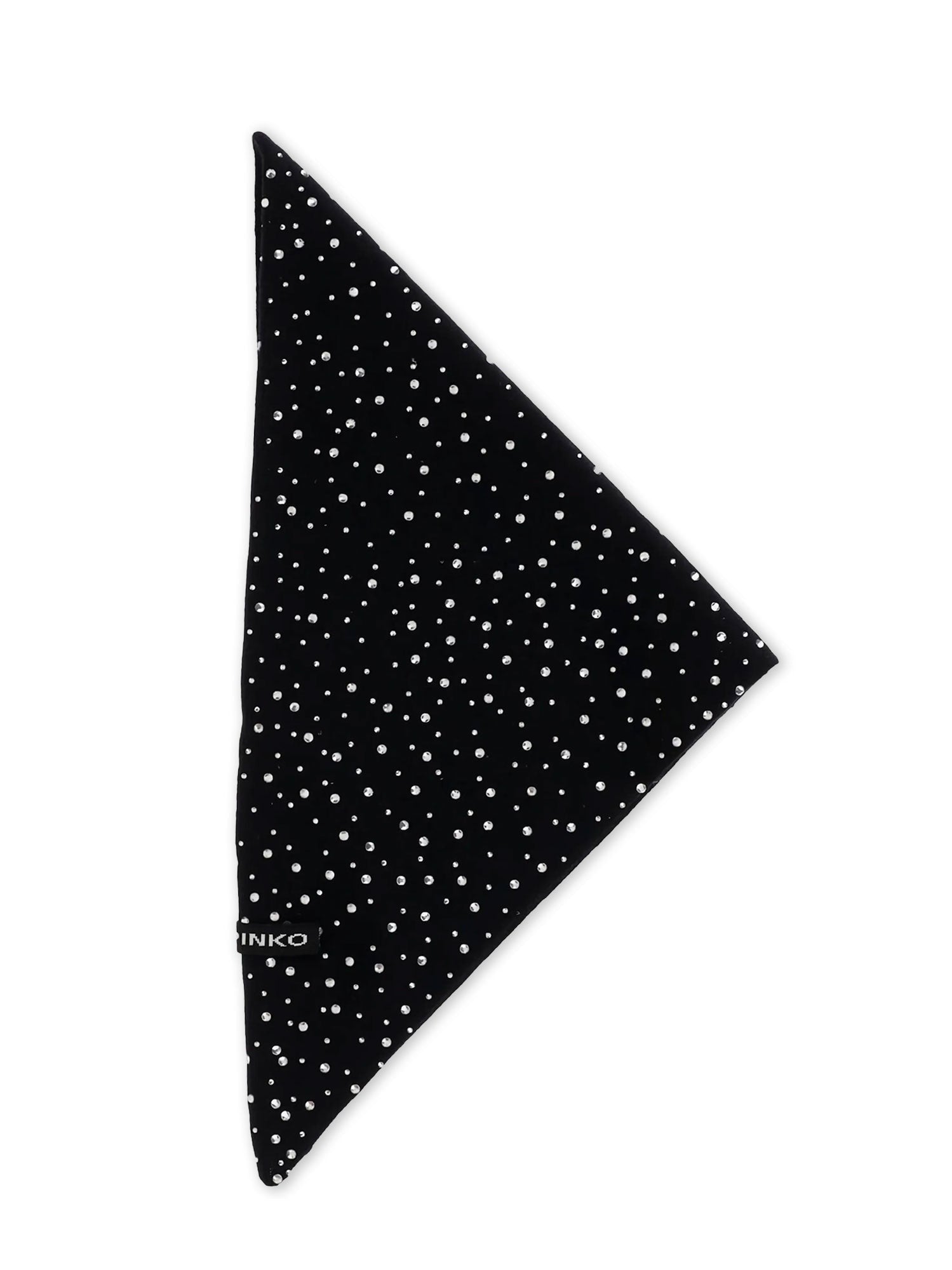 Pinko Svizzera wool scarf with rhinestones