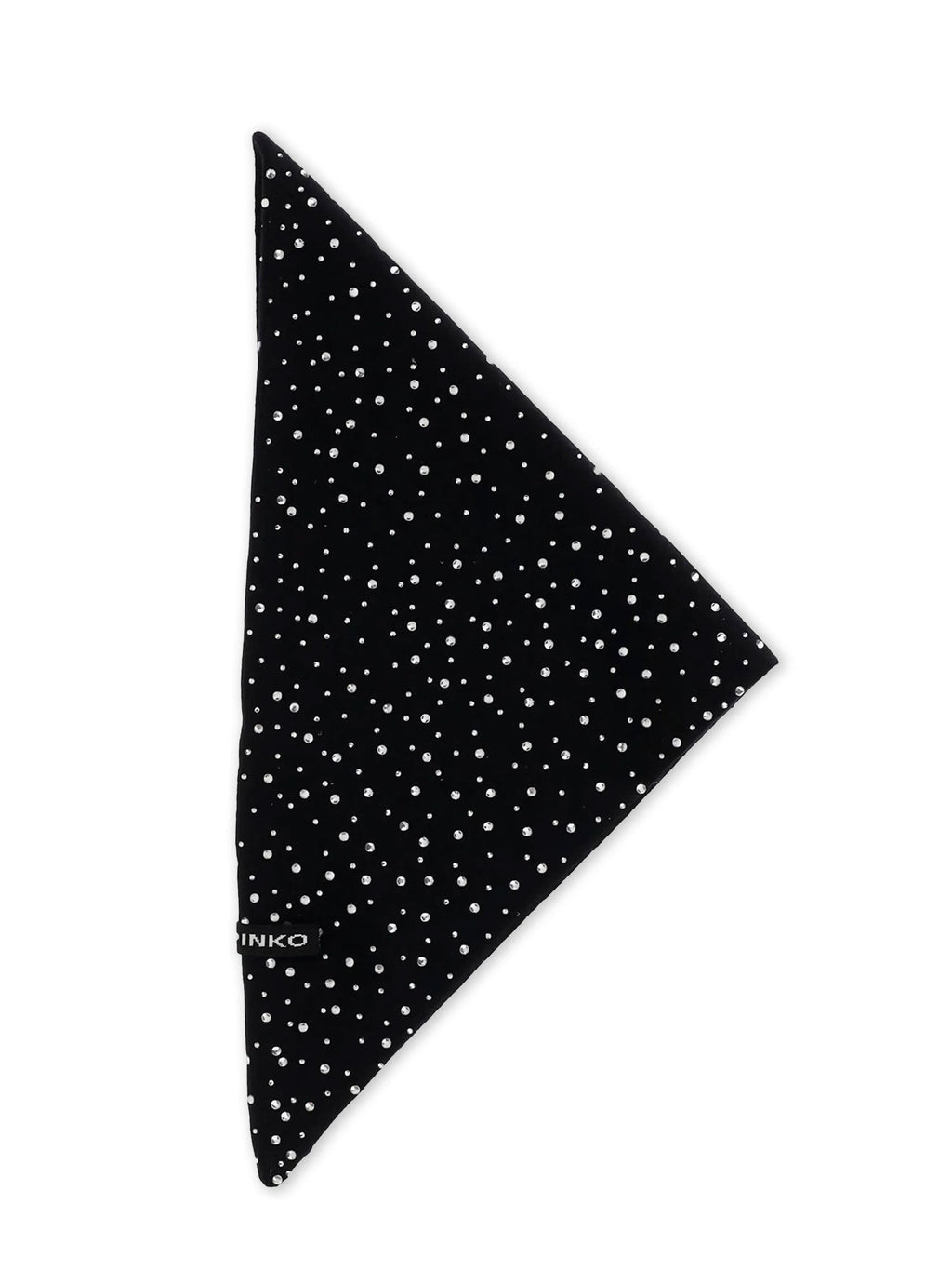 Pinko Svizzera wool scarf with rhinestones