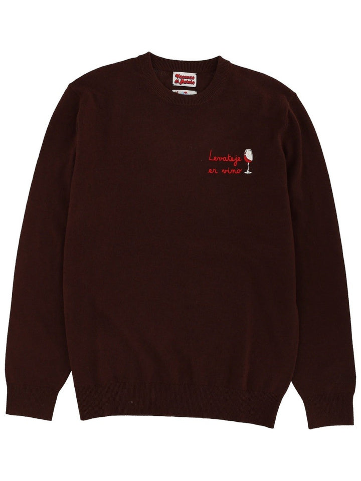 MC2 SAINT BARTH SWEATER WITH EMBROIDERY