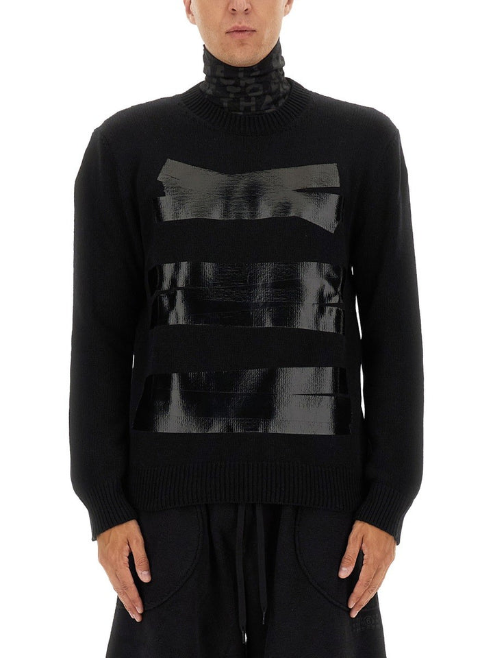 MM6 MAISON MARGIELA SWEATER WITH TAPE