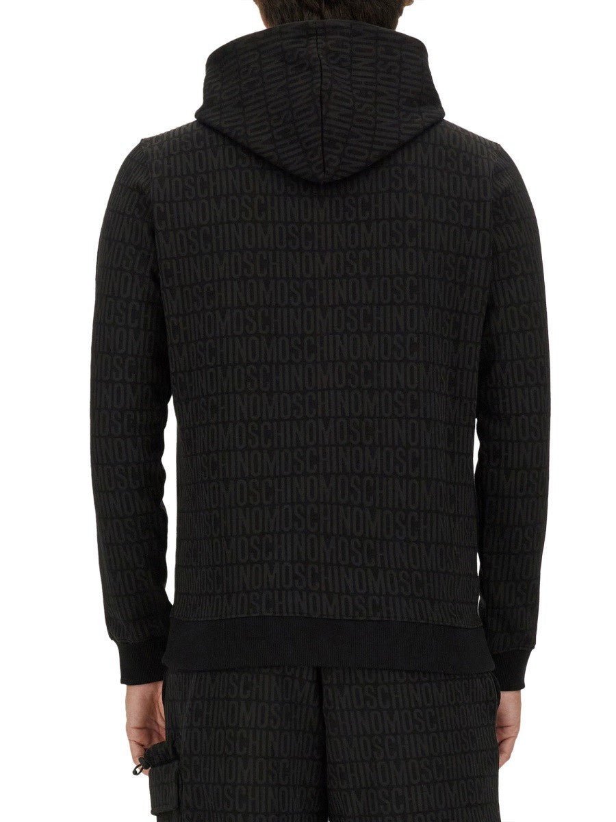 Moschino SWEATSHIRT WITH ALL OVER LOGO