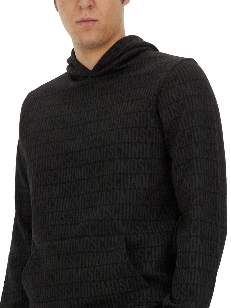 Moschino SWEATSHIRT WITH ALL OVER LOGO