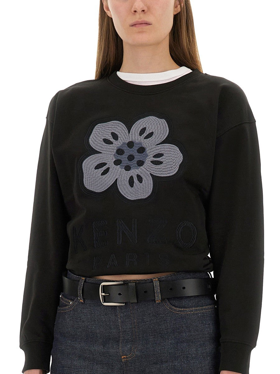 Kenzo SWEATSHIRT WITH "BOKE FLOWER" EMBROIDERY