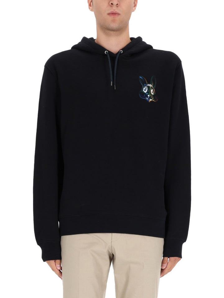 PS BY PAUL SMITH SWEATSHIRT WITH "BUNNY" PRINT