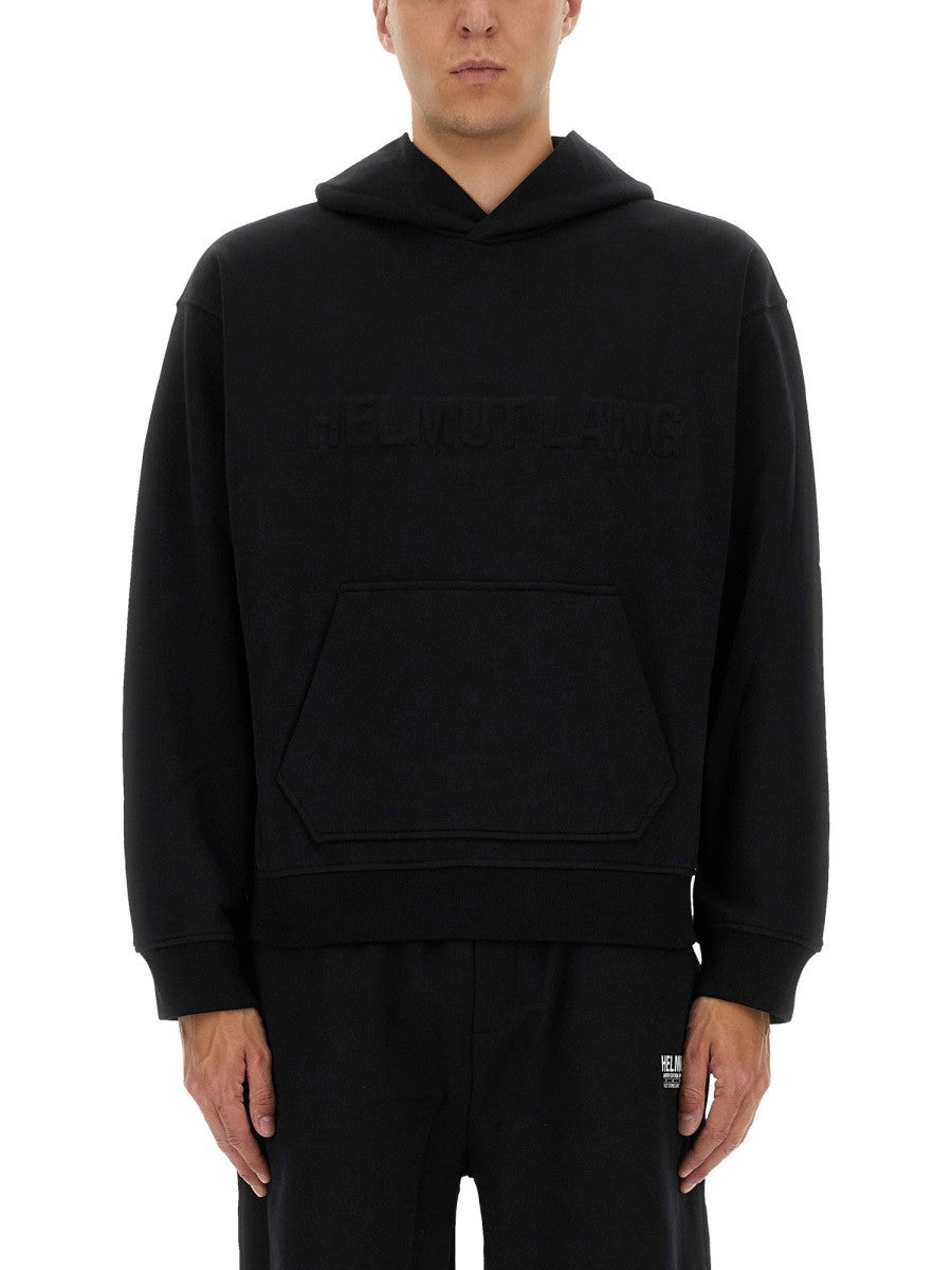 Helmut Lang SWEATSHIRT WITH EMBOSSED LOGO