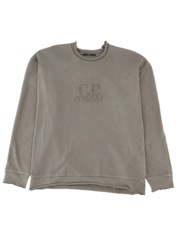 C.P. COMPANY SWEATSHIRT WITH EMBOSSED LOGO