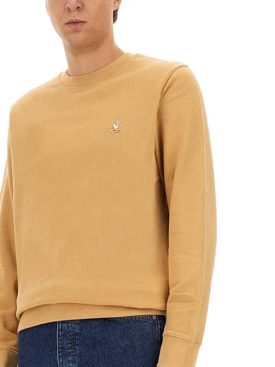 Maison Kitsune SWEATSHIRT WITH LOGO PATCH