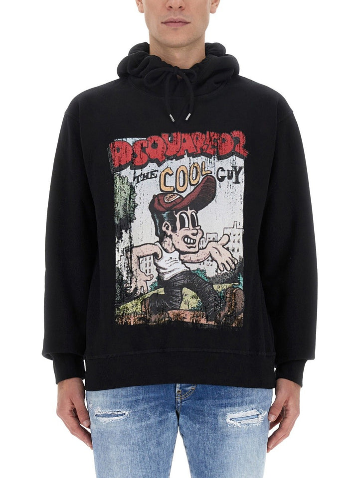 Dsquared SWEATSHIRT WITH LOGO PRINT