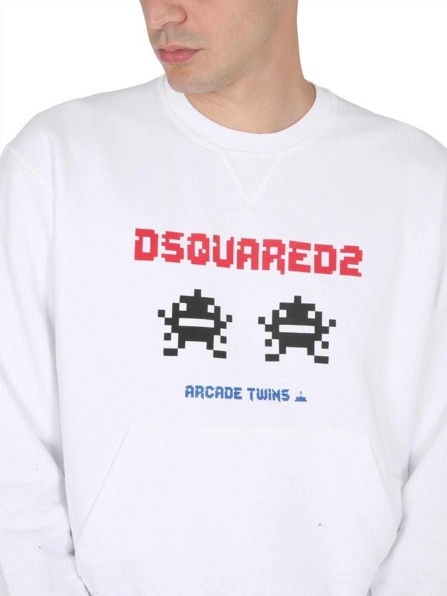 Dsquared SWEATSHIRT WITH LOGO PRINT