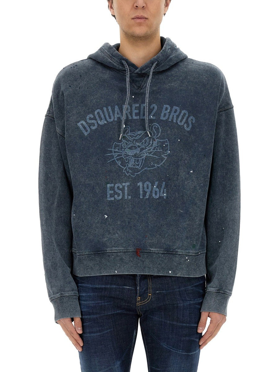 Dsquared SWEATSHIRT WITH LOGO PRINT