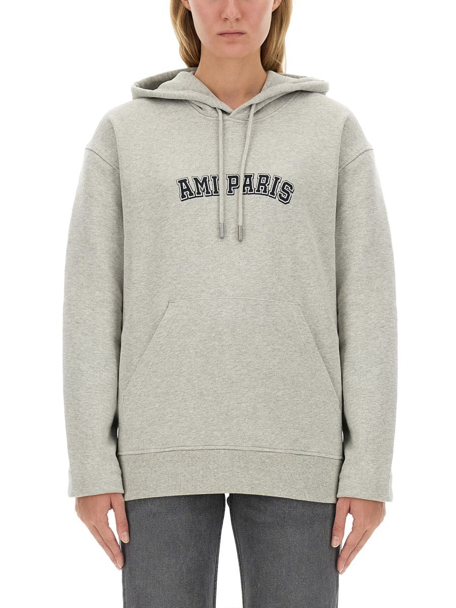 AMI PARIS SWEATSHIRT WITH LOGO