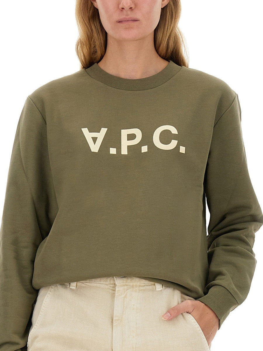 A.P.C. SWEATSHIRT WITH LOGO
