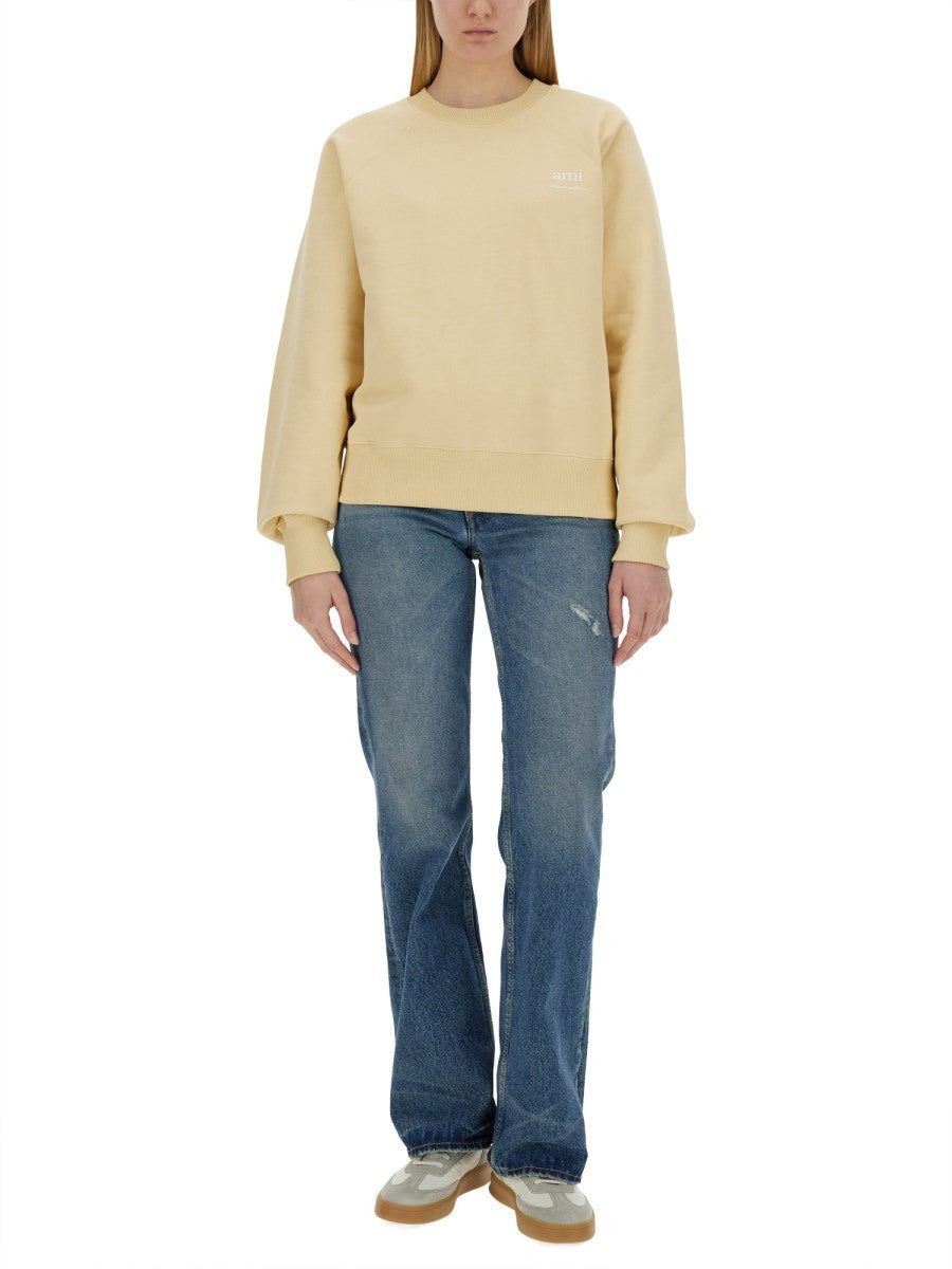 AMI PARIS SWEATSHIRT WITH LOGO