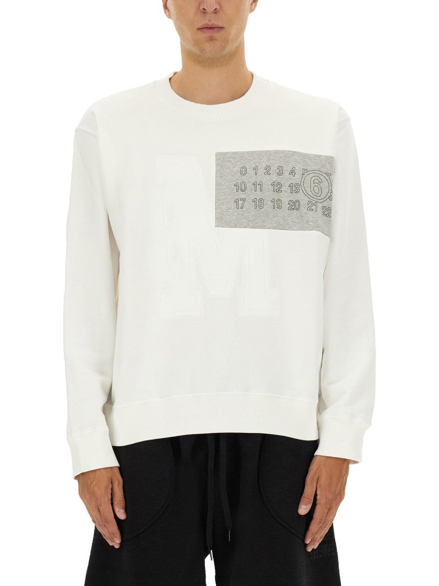 MM6 MAISON MARGIELA SWEATSHIRT WITH LOGO