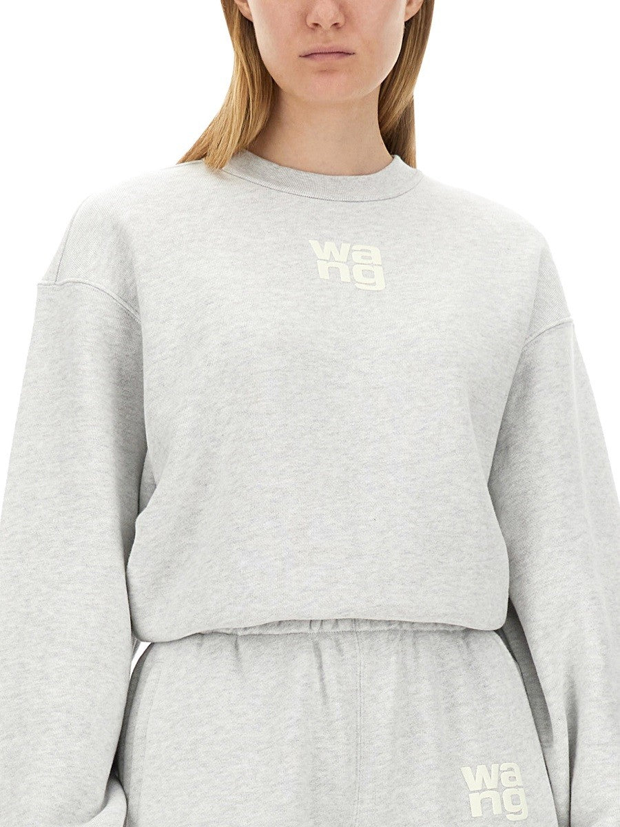 ALEXANDERWANG.T SWEATSHIRT WITH LOGO
