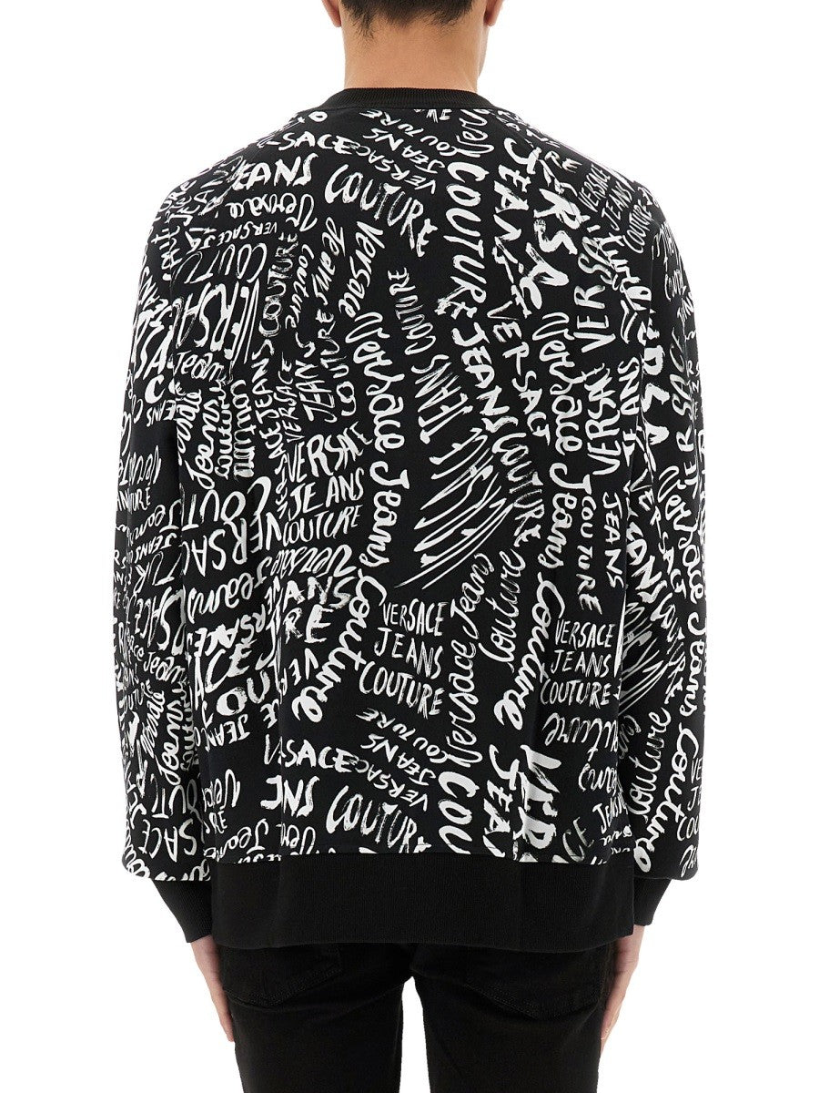 Versace Jeans Couture SWEATSHIRT WITH LOGOMANIA PRINT