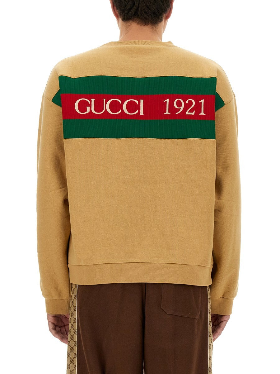 Gucci SWEATSHIRT WITH WEB RIBBON