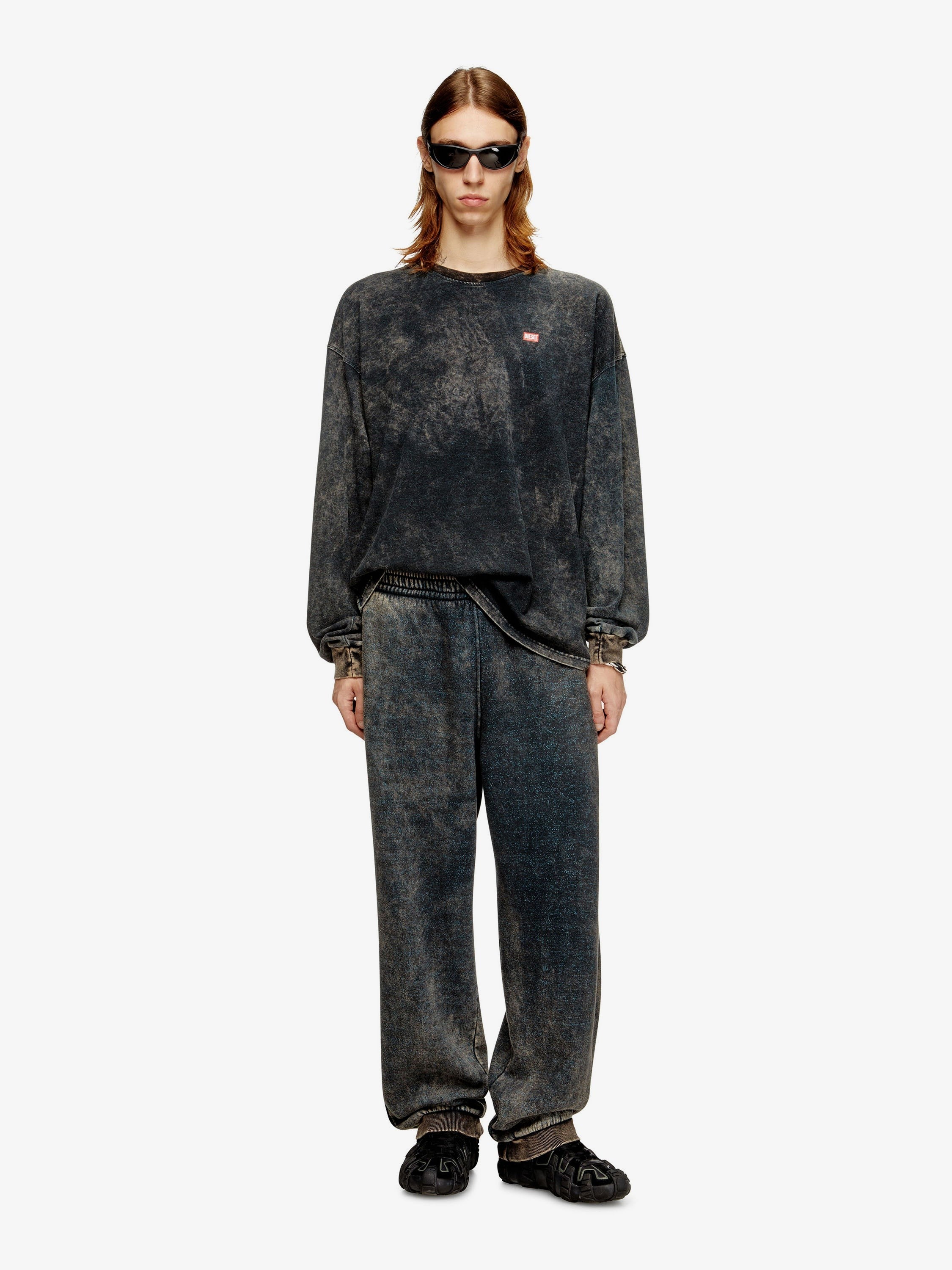 Diesel T-Boxt-LS-T3 cotton blend T-shirt