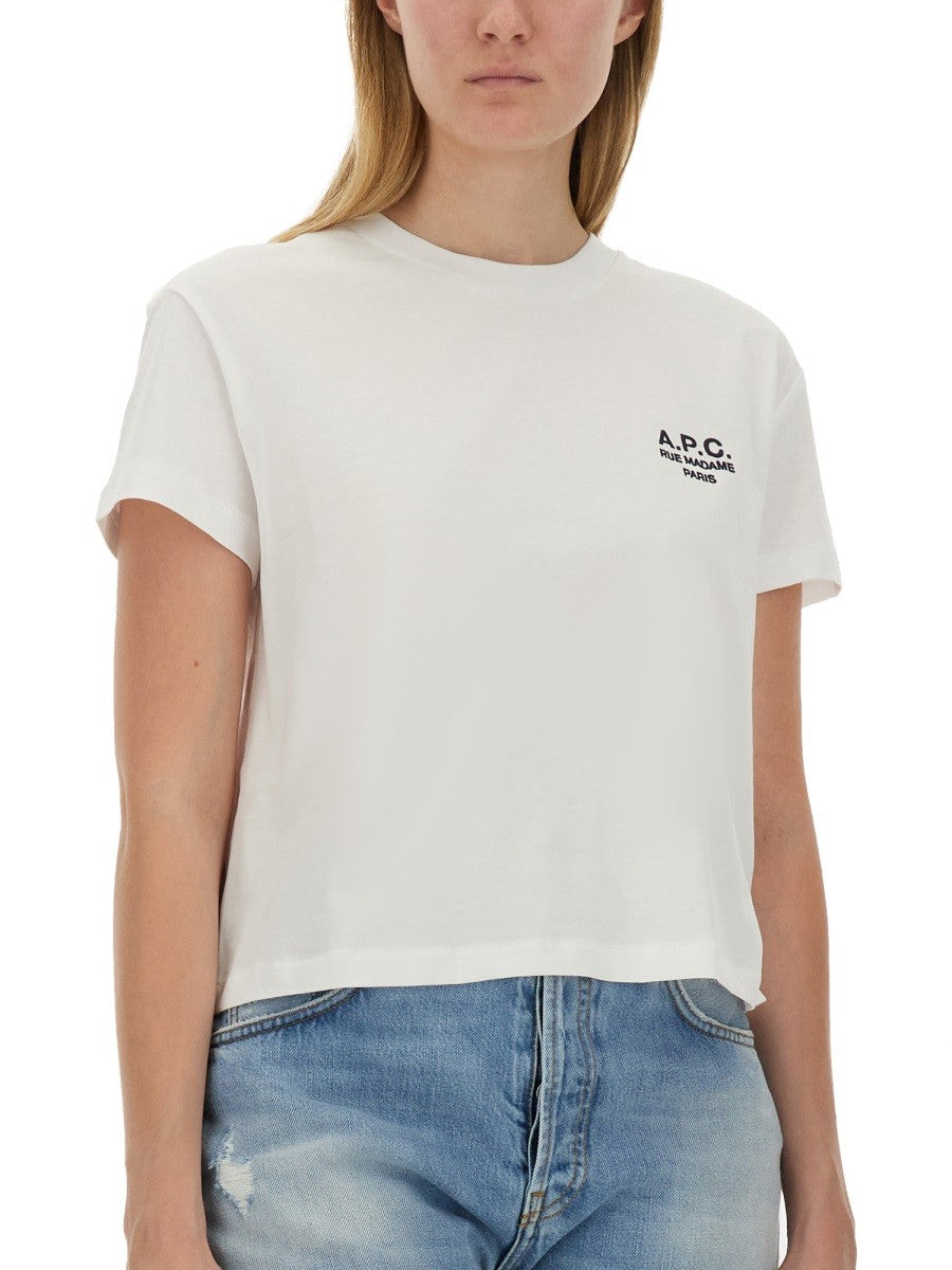 A.P.C. T-SHIRT CON LOGO