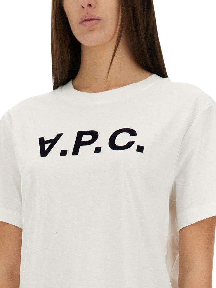 A.P.C. T-SHIRT CON LOGO