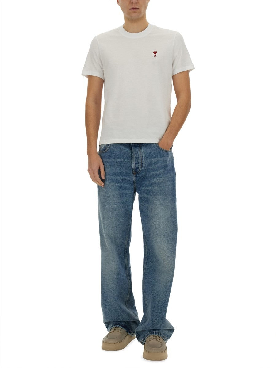 AMI PARIS T-SHIRT WITH LOGO
