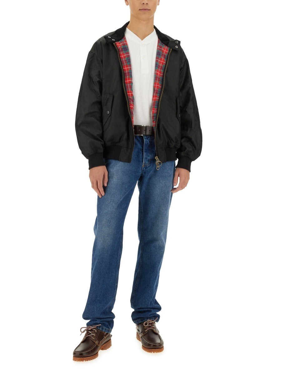 BARACUTA X BARBOUR T-SHIRT "HENLEY"