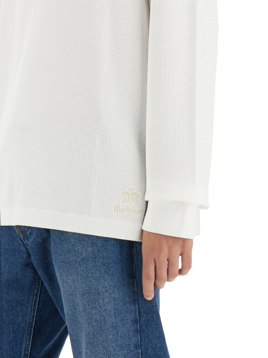 BARACUTA X BARBOUR T-SHIRT "HENLEY"