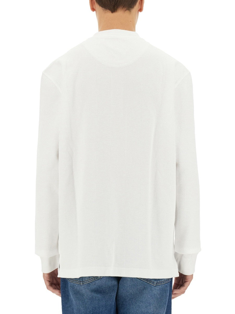 BARACUTA X BARBOUR T-SHIRT "HENLEY"