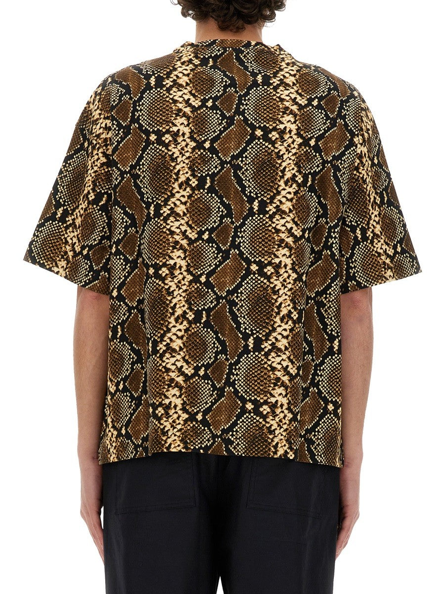 JIL SANDER T-SHIRT WITH ANIMAL PATTERN
