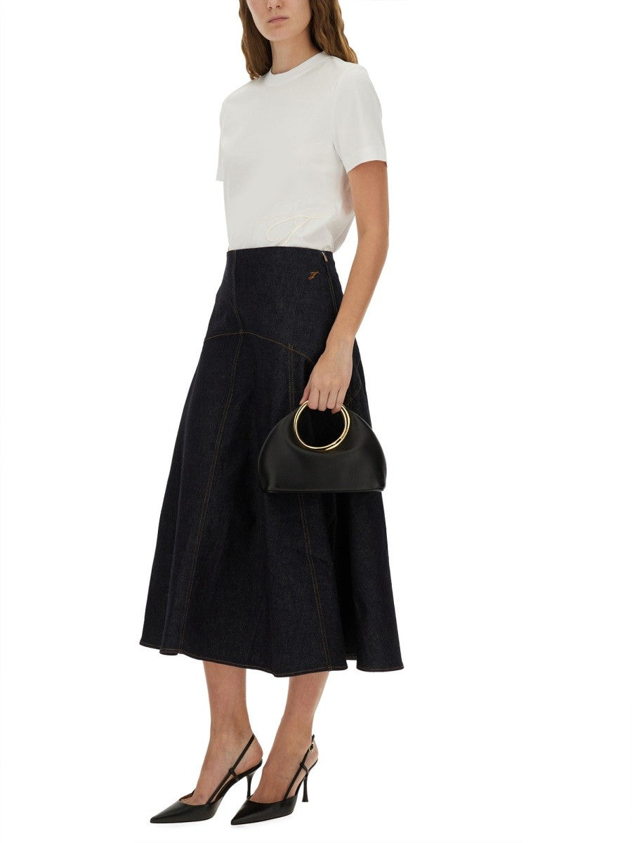 JACQUEMUS T-SHIRT WITH EMBROIDERED "J"