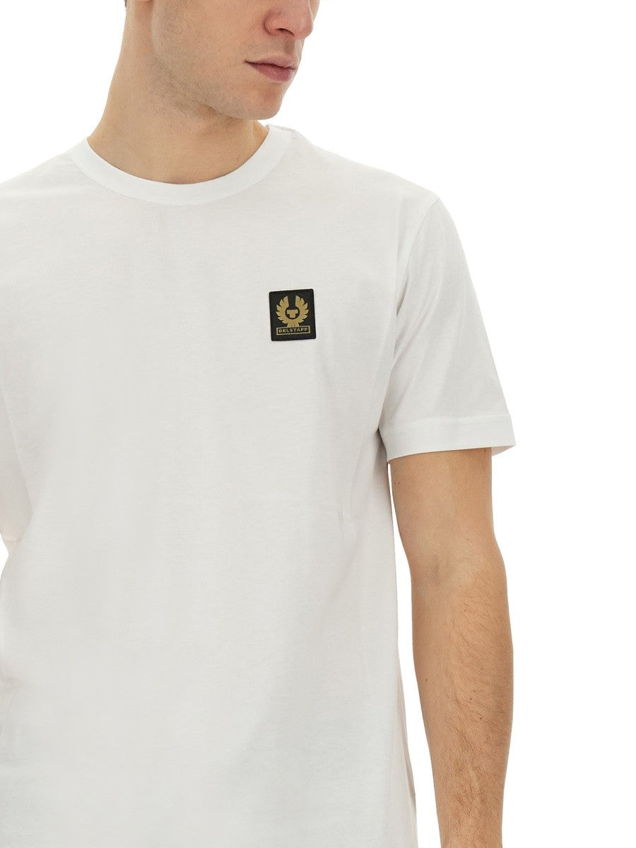 BELSTAFF T-SHIRT WITH LOGO PATCH